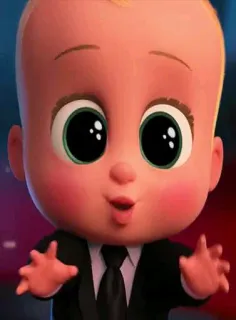 😍 Boss Baby The Boss Baby bébé, boss, costume, cravate, animation, personnage telegram sticker