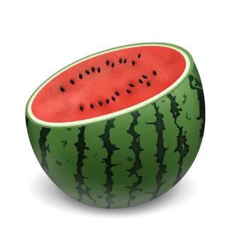 🍉 арбуз, фрукт, еда, здоровый, лето telegram sticker