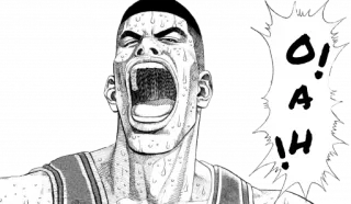 🗣 O! A! H! basketball, manga, anime, shouting, sports telegram sticker