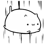 ☺️ kat, schattig, dier, sticker, kawaii, cartoon telegram sticker