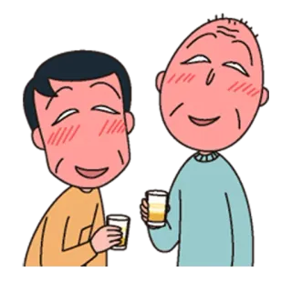 🍻 Dessin animé, Boire, Personnes âgées, Amitié, Alcool telegram sticker