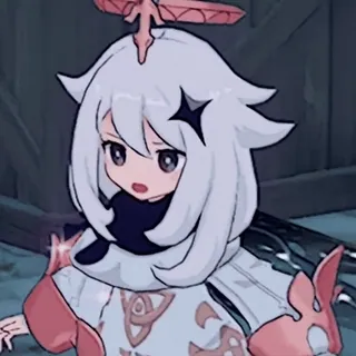 🍥 Paimon Genshin Impact 派蒙, 原神, impact, 动漫, 游戏, 角色 whatsapp sticker