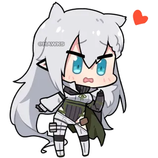❤️ Anime, Chibi, Sticker, Carino, Cartone animato whatsapp sticker