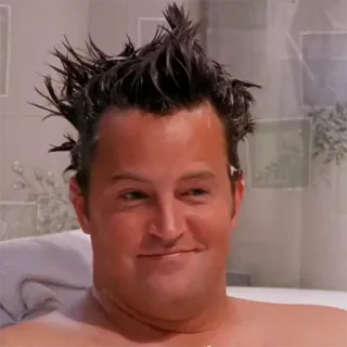 🙂 Chandler Bing Friends chandler, bing, friends, série tv, comédie, matthew perry telegram sticker