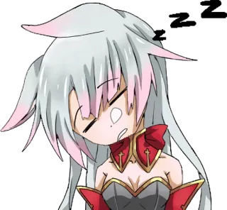 😴 애니메이션, 만화, 치비, 캐릭터, 여자, 귀여운 telegram sticker