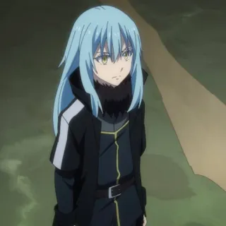 🙁 Rimuru Tempest That Time I Got Reincarnated as a Slime Аниме, Исекай, Слизь, Фэнтези telegram sticker