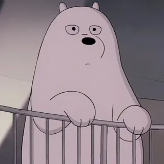 🐻‍❄️ Ice Bear We Bare Bears Cartoon, Bär, Eisbär, We Bare Bears, Niedlich telegram sticker