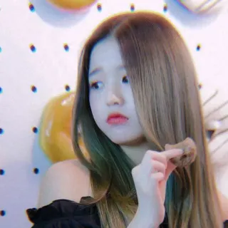 🌈 女性, ドーナツ, ポートレート, 女の子, 食べ物, 食べる whatsapp sticker
