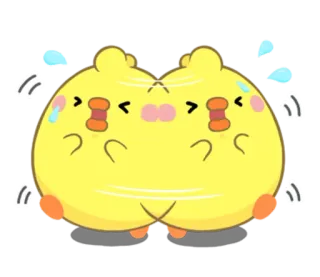 😟 可爱, 卡通, 鸭子, 卡哇伊 telegram sticker