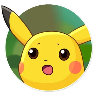 😨 Pikachu Pokemon pokemon, pikachu, surprised, cartoon, anime telegram sticker