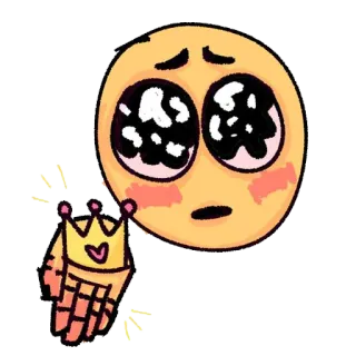 👸 emoji, crown, cute, kawaii telegram sticker