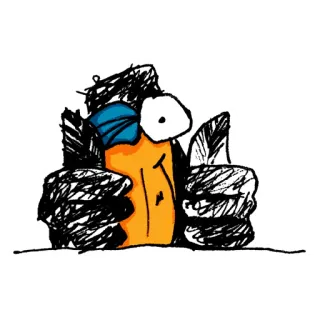👍 thumbs up, sketch, doodle, agreement, okay, positive telegram sticker