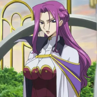 📎 Marianne vi Britannia Code Geass Anime, Code Geass, Marianne vi Britannia, Personagem telegram sticker