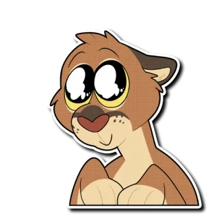 🥺 kreskówka, zwierzę, kot, słodki telegram sticker