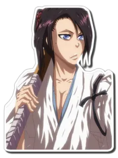 😒 Byakuya Kuchiki Bleach Anime, Bleach, Personagem, Byakuya Kuchiki, Mangá, Espadachim whatsapp sticker