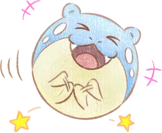 😆 Spheal pokemon, lindo, spheal, foca, feliz, sonriendo whatsapp sticker