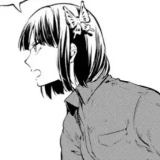 🌒 Anime, Manga, Potret, Wanita, Kupu-kupu, Rambut telegram sticker