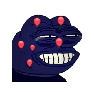 😂 Pepe the Frog Meme, Katak, Balon, Meme internet, Pepe whatsapp sticker