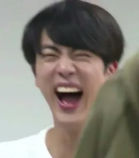 😝 person, man, laughing, funny face, kpop telegram sticker