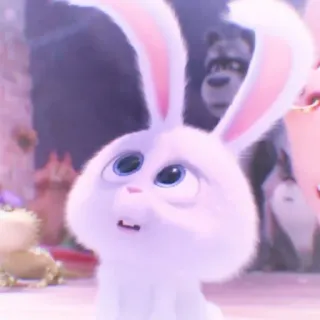 🐰 Snowball The Secret Life of Pets kelinci, hewan, imut, hewan peliharaan, kartun, bunny telegram sticker