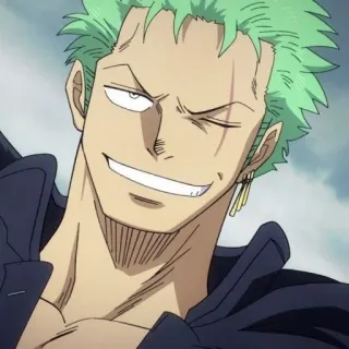 🌽 Zoro One Piece anime, one piece, zoro, swordsman, pirate telegram sticker