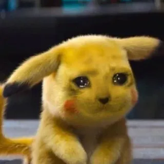 💧 Pikachu Pokemon pokemon, pikachu, traurig, weinen, gelb telegram sticker