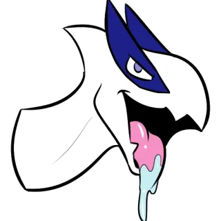 😜 pokemon, luga, sticker, cartoon, animal, monster whatsapp sticker