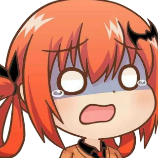 😰 动漫, 卡通, 悲伤, 哭泣, 震惊, 表情, 情感 telegram sticker