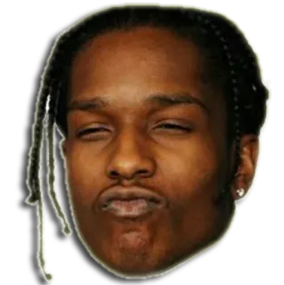 😏 A$AP Rocky แร็ปเปอร์, A$AP Rocky, เพลง, ฮิปฮอป, คนดัง telegram sticker