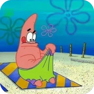 🫥 Patrick Star SpongeBob SquarePants telegram sticker