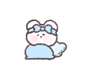 🐜 милый, медведь, бант, животное, мультфильм, каваий telegram sticker