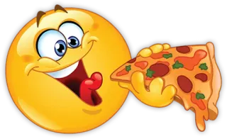🍕 emoji, pizza, makanan, senyum telegram sticker