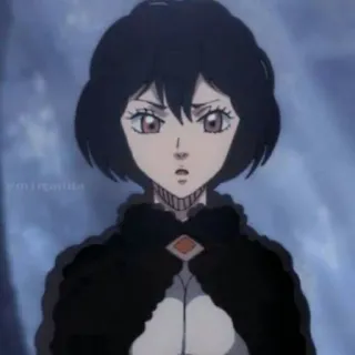 🔪 Nero (Secre Swallowtail) Black Clover Anime, Personnage, Femme, Secre Swallowtail, Black Clover, Nero whatsapp sticker