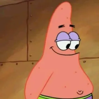 🍨 Patrick Star Spongebob Squarepants cartone animato, animato, stella marina, divertente telegram sticker