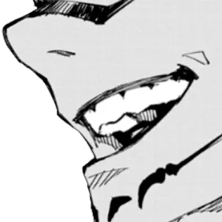 🦈 anime, manga, smile, grin, villain telegram sticker