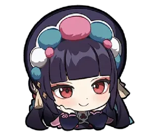 🙂 Yun Jin Genshin Impact anime, game, character, genshin impact, yun jin telegram sticker