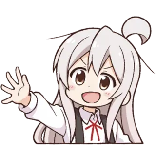 😀 Anime, Manga, Chica, Lindo, Chibi, Kawaii, Personaje whatsapp sticker