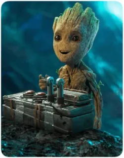 🎶 Groot Guardians of the Galaxy グルート, ガーディアンズ・オブ・ギャラクシー, マーベル, 木, 赤ちゃん, かわいい, キャラクター telegram sticker