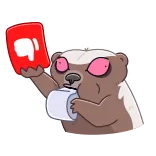 Honey Badger telegram stickers