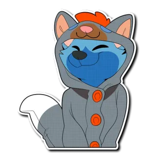 😊 Furry, Kartun, Binatang, Karakter, Onesie, Lucu, Kawaii telegram sticker