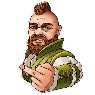 🖕 dedo do meio, ofensivo, insultante, rude, gesto, homem telegram sticker