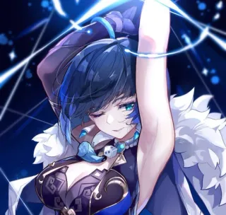 🧿 Yelan Genshin Impact Anime, Genshin Impact, Nhân vật, Nữ telegram sticker