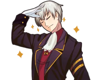 ✨ Anime, Saudação, Mangá, Personagem whatsapp sticker