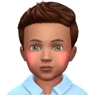 😳 sims, game, child, boy, cute, video game telegram sticker