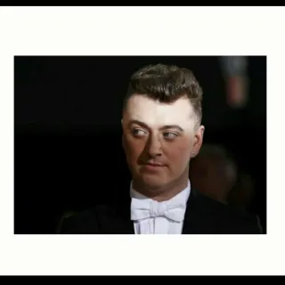 😒 Sam Smith Sam Smith, penyanyi, potret, dasi kupu-kupu, tuksedo whatsapp sticker