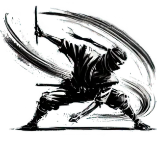 ⚔ Ninja, Guerrero, Espada, Katana, Acción, Sigilo, Luchador whatsapp sticker