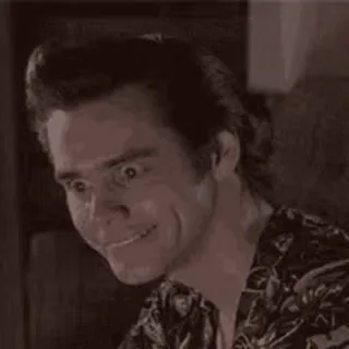 🙄 Ace Ventura Ace Ventura: Pet Detective Jim Carrey, śmieszne, film, komedia, twarz, wyraz, psi detektyw telegram sticker
