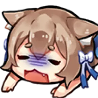 😰 Felix Argyle Re:Zero アニメ, 猫耳, かわいい, ちび, 可愛い, マンガ telegram sticker