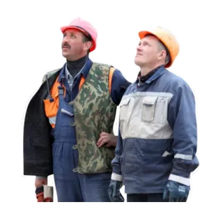 😟 construction, workers, safety, hardhats, uniforms telegram sticker