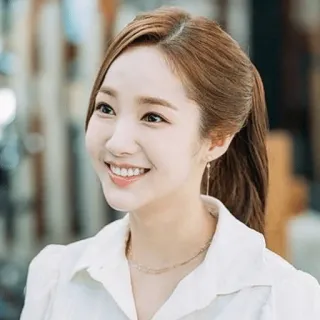 😁 Park Min-young aktris, korea, wanita, potret, tersenyum, selebriti telegram sticker